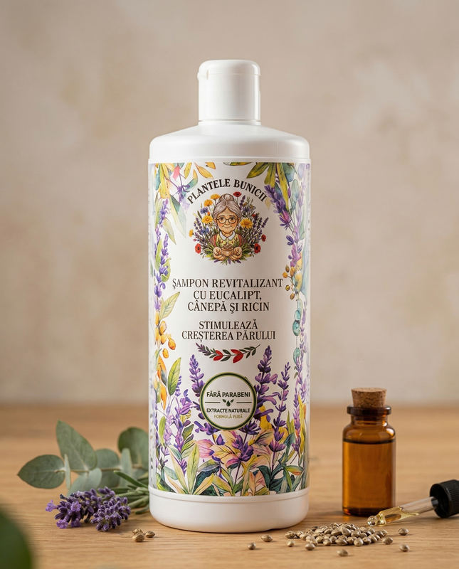 Șampon Profesional pentru Regenerare și Creștere - 1000ml